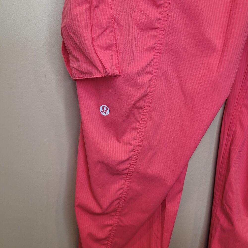 Lululemon Dance Studio Relxed Fit Pink Mid Rise Cargo Joggers Medium Athleisure - Picture 8 of 12